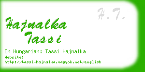 hajnalka tassi business card